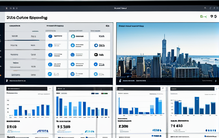 정부의 관리 및 평가 - Open Government Data Visualization**
"Data visualization dashboard showcasing transparent governmen...