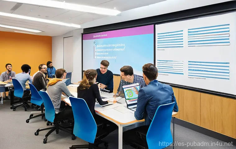 행정학 석사과정 필수 과목 - **Prompt 2: Data-Driven Public Administration**
    Inside a sophisticated command center for a "sma...