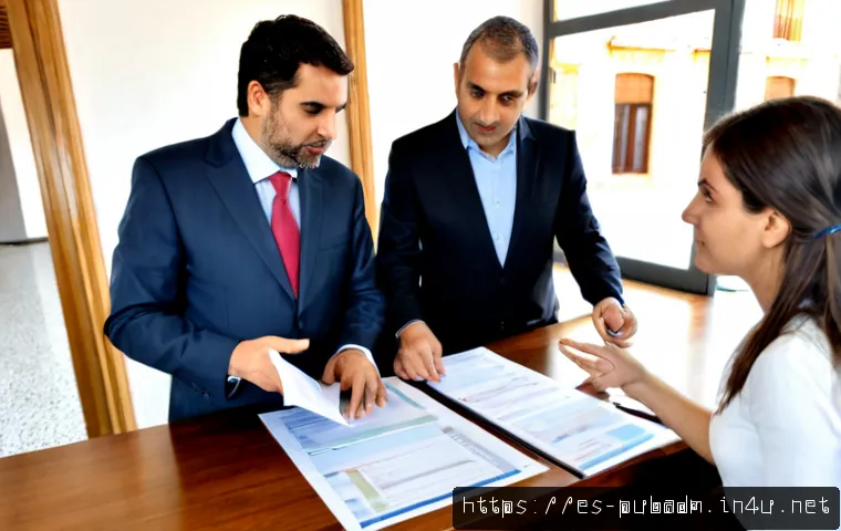 Home 15 공공 행정 리더십 이론 - Photorealistic public administration leadership scene in a Spanish municipal council office, a diver...